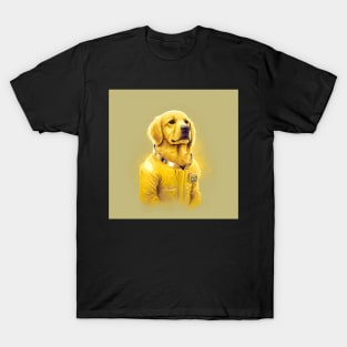 Golden Retriever Dog The Force Astronaut Suit T-Shirt